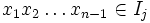 x_1x_2\ldots x_{n-1} \in I_j